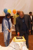 مراسم برش کیک   هنر قلمزنی به مناسبت روز جهانی صنایع دستی 