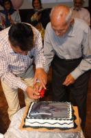 مراسم برش کیک   هنر سفال سرامیک استهبان  به مناسبت روز جهانی صنایع دستی 